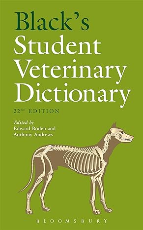 Black's Student Veterinary Dictionary 22nd Edition