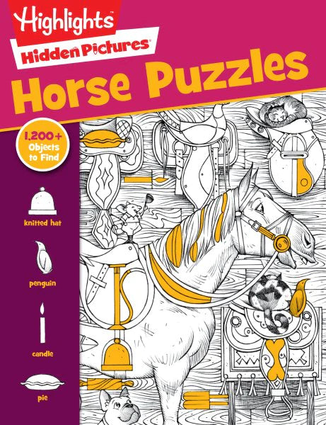 Horse Puzzles - Highlights Hidden Pictures