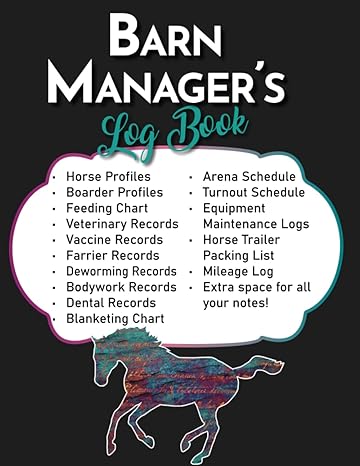 Barn Manager's Log Book