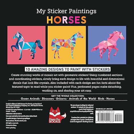 My Sticker Paintings: Horses